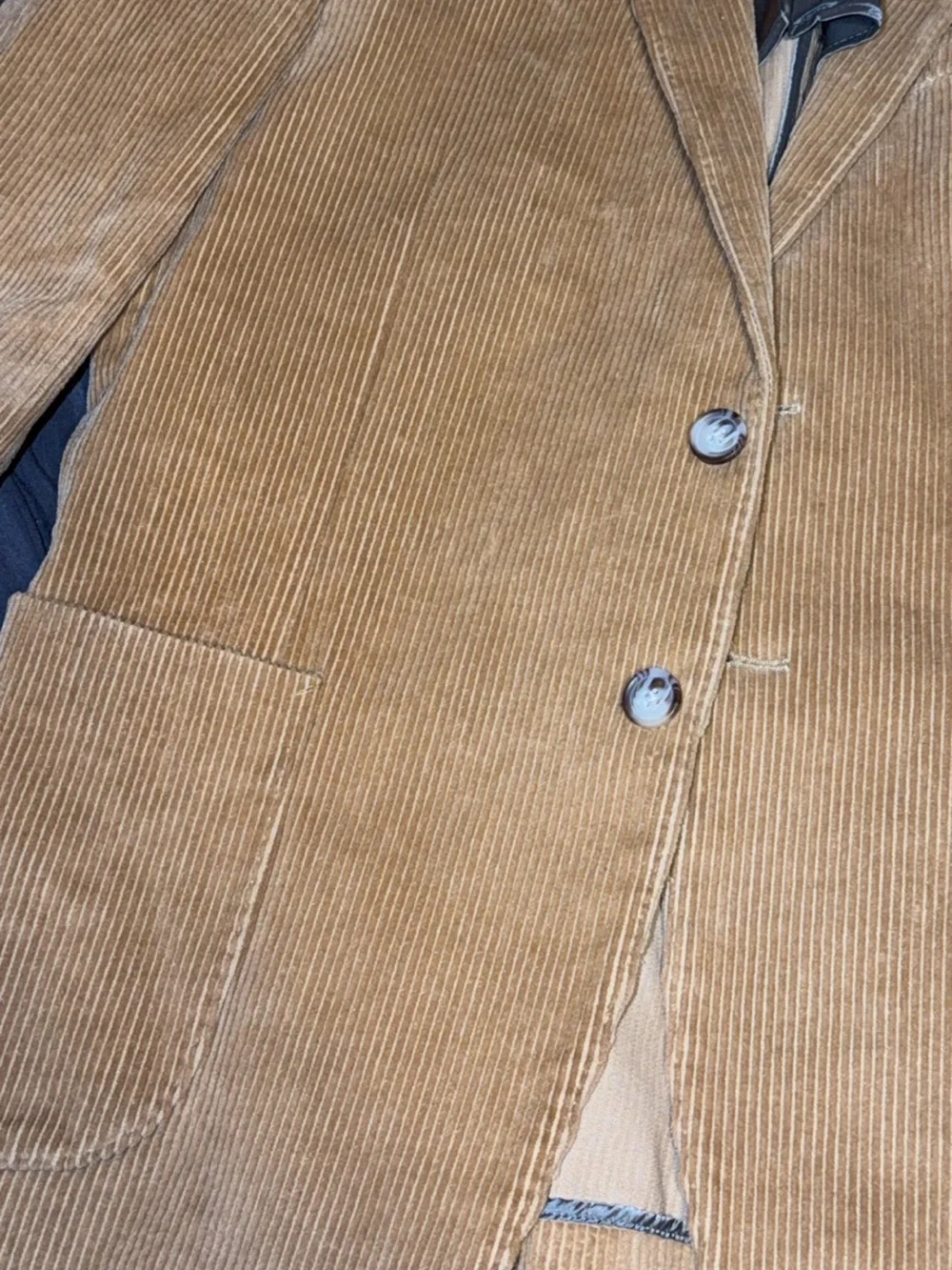 Jos. A. Bank Tan Camel Corduroy Two-Button Sport Coat